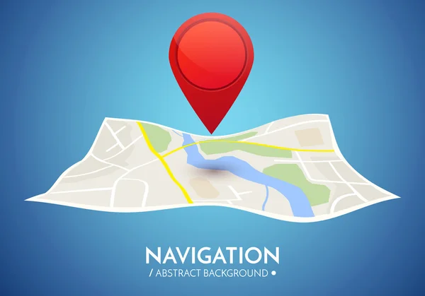 Concetto vettoriale di navigazione GPS . — Vettoriale Stock
