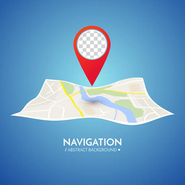 GPS navigasyon vektör kavramı. — Stok Vektör