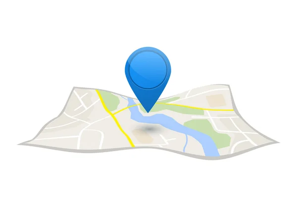 Concepto de vector de navegación Gps . — Vector de stock