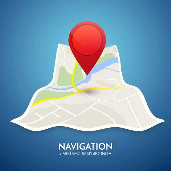GPS navigációs vektor-koncepció. — Stock Vector