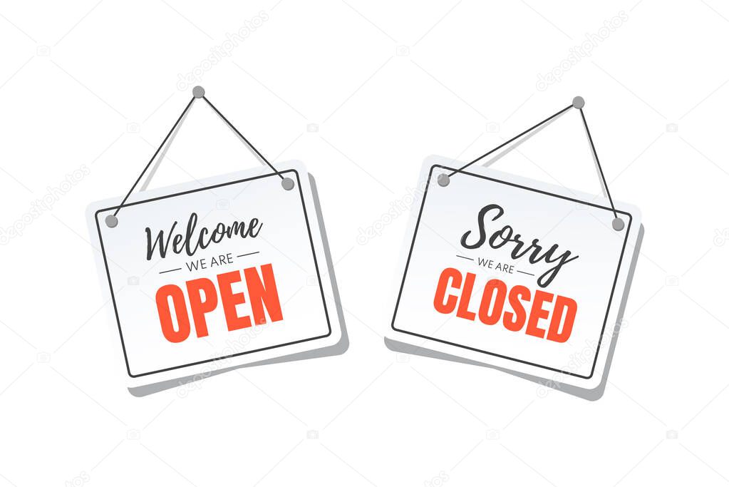 Open and close signboards