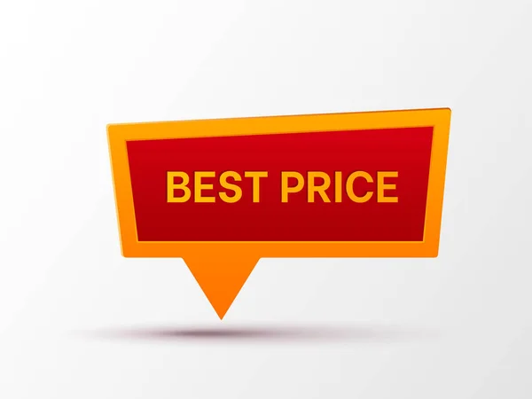 Best Price Banner isoliert auf weiß. — Stockvektor