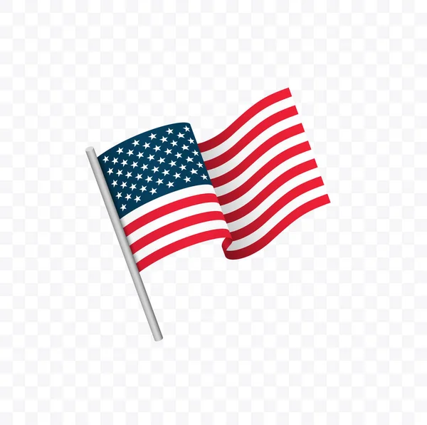 Amerikai zászló vektor illusztráció — Stock Vector