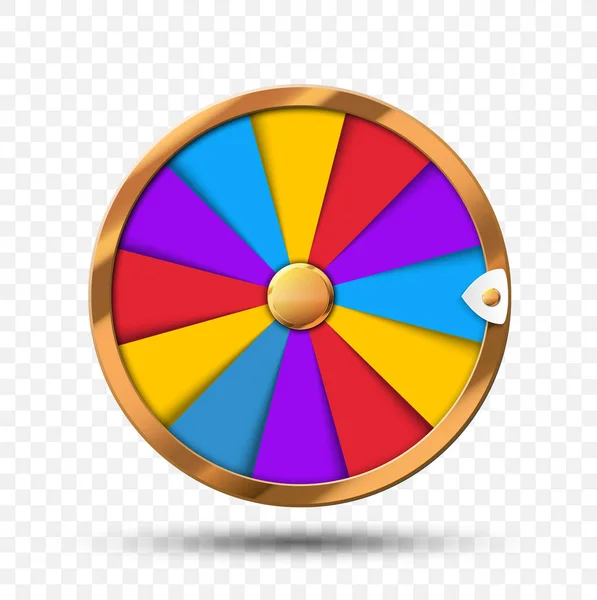Colorida rueda de la fortuna infografía — Vector de stock