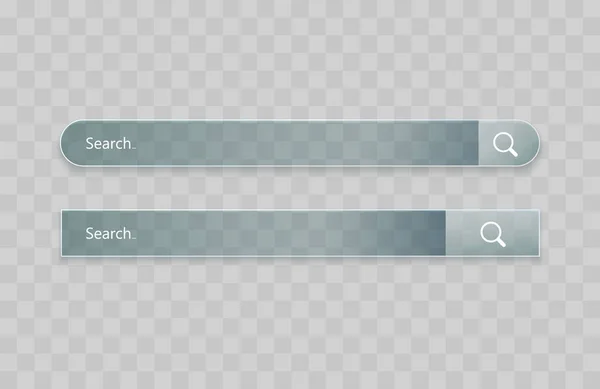 Sök bar mall. Vektor webbsökning — Stock vektor