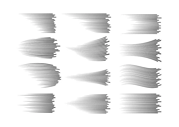 Лінії швидкості ізольовані набір . — стоковий вектор