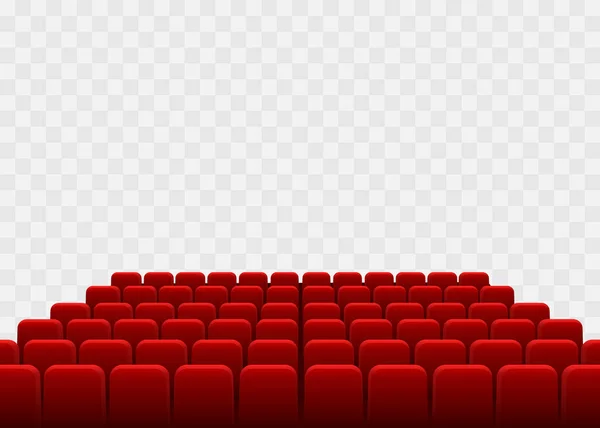 Cinema seats isolated on checkered background — Stock Vector