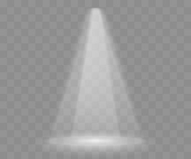 İzole edilmiş projektör ışığı. Sahne aydınlatması.