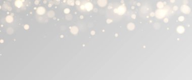 Parlak bokeh şeffaf arkaplanda izole edildi