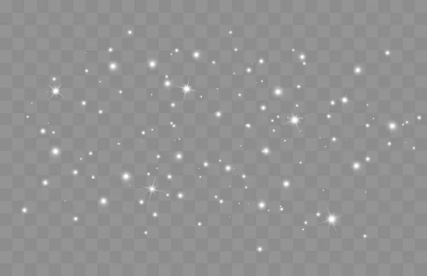 Vektorové zářící hvězdy. Efekt třpytu — Stockový vektor