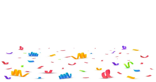 Ilustração vetorial de Confetti. Fundo festivo — Vetor de Stock