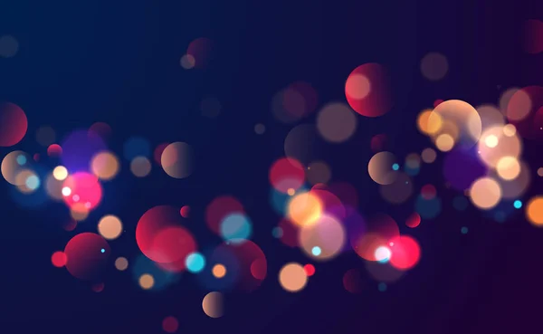 Bunte Bokeh Lichter Hintergrund — Stockvektor