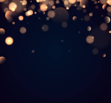 Parlak bokeh şeffaf arkaplanda izole edildi
