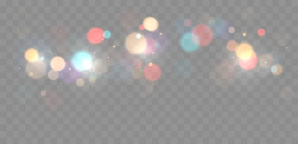 Fond coloré de lumières bokeh — Image vectorielle