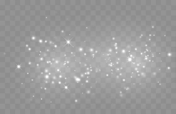 Vector glowing stars. Glitter effect — Stock Vector