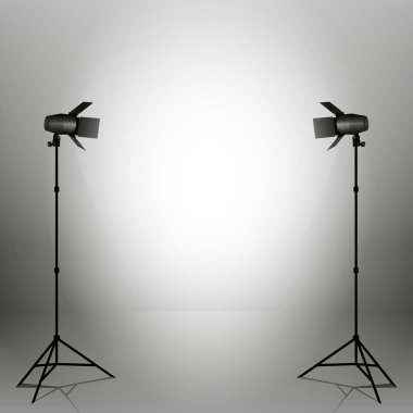 Sahne ışıkları ile Studio