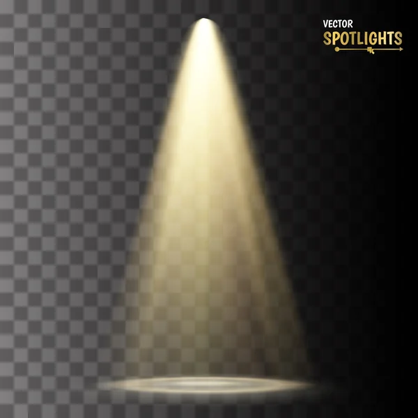 Vector Spotlights. Cena. Efeitos da luz . — Vetor de Stock