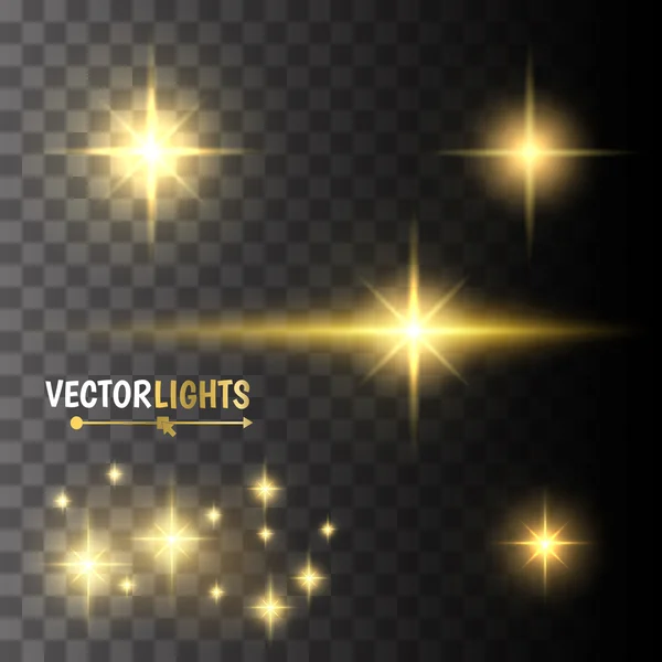 Effets de lumière vectorielle — Image vectorielle