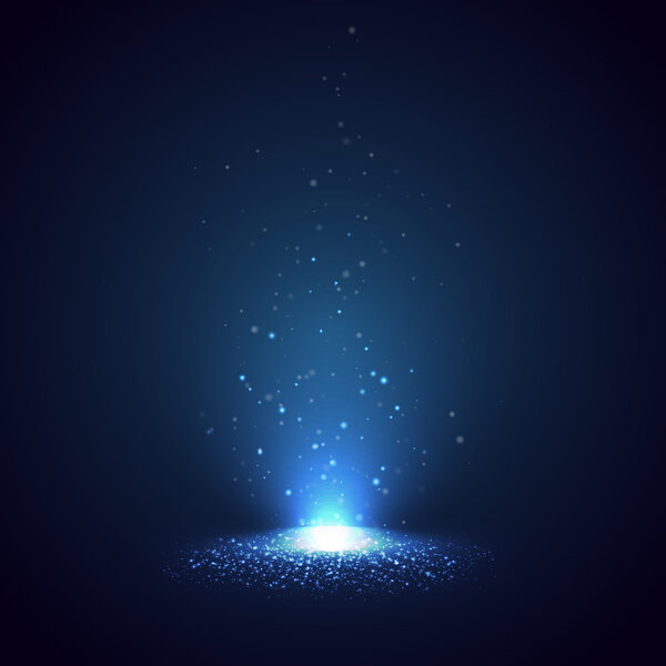Vector light burst background