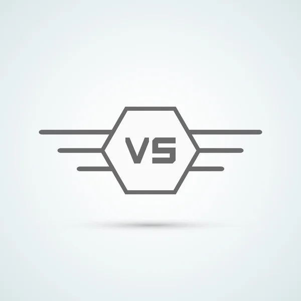Imagen versus imagen. Ilustración vectorial — Vector de stock
