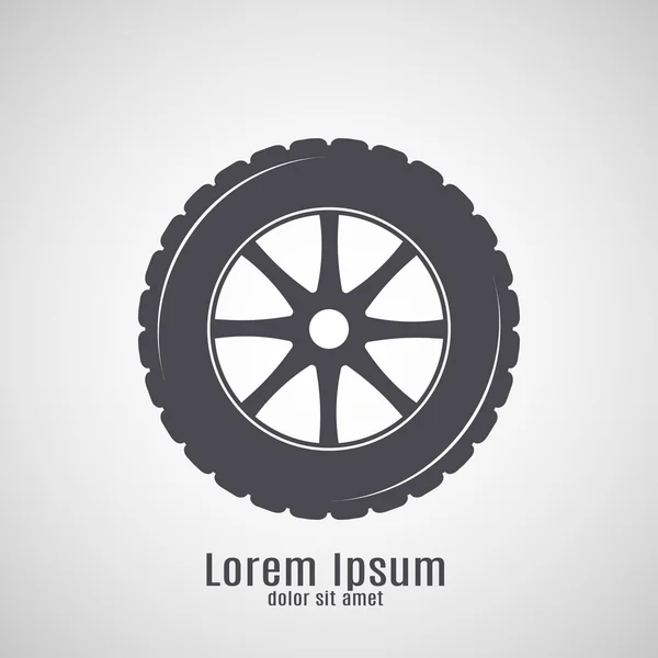 Car tyre icon — Stock Vector