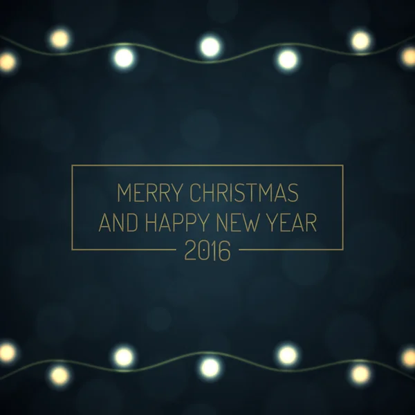Feliz Natal e Feliz Ano Novo 2016 fundo vetorial . —  Vetores de Stock