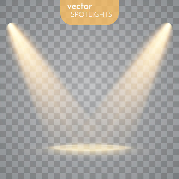 Vector Isolated Spotlight