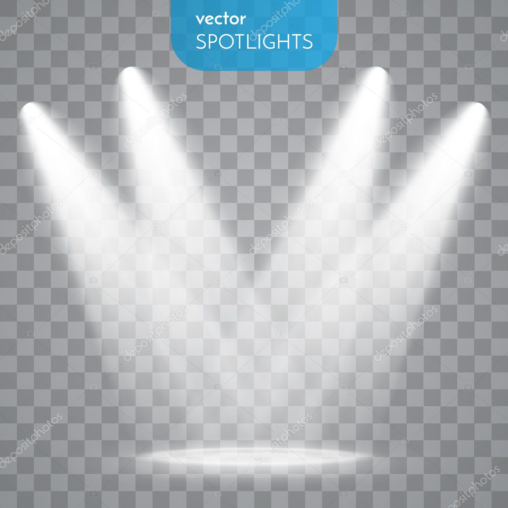 Vector Isolated Spotlight