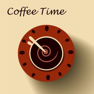 Saat olarak kahve fincanı