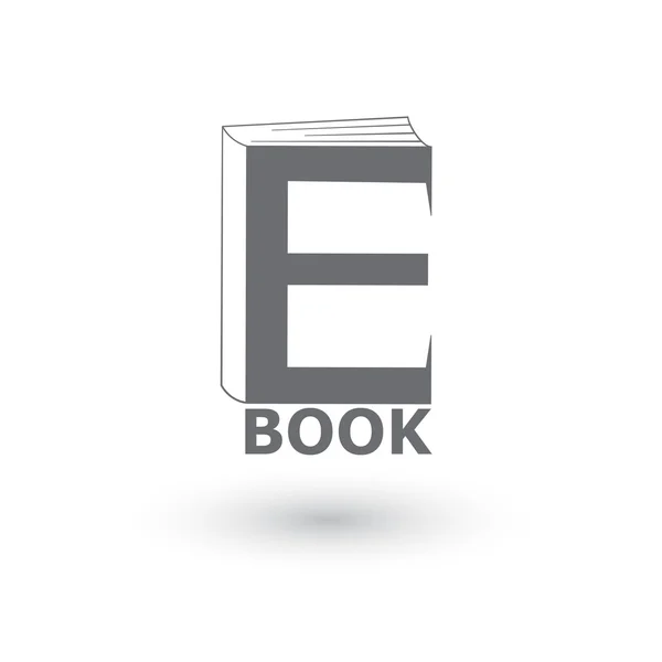 E-book icon, logo. — Stock Vector