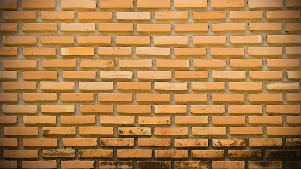 Grunge brique brun clair mur abstrait, coin vignette — Photo