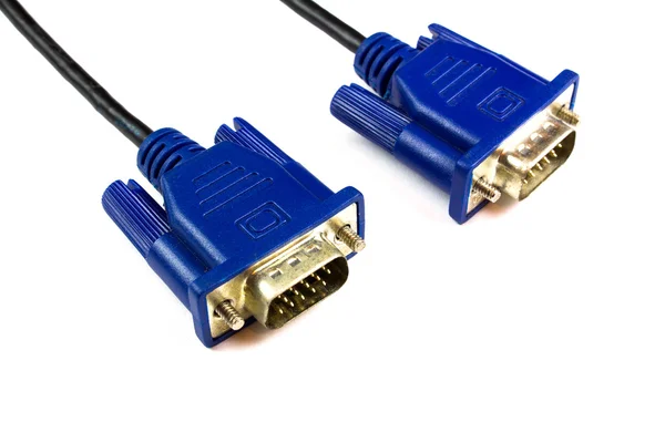Cable VGA sobre fondo blanco —  Fotos de Stock