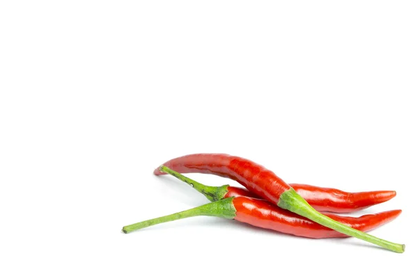 Red chilli on white background, isolated — Stock Photo, Image