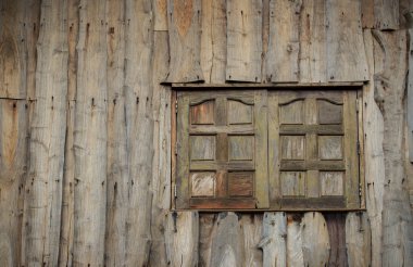 Windows ve duvar ahşap stili