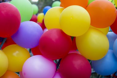 renkli balon arka plan