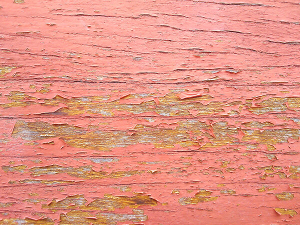 Paint color on wooden is peeling