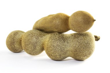 Beyaz arkaplanda tamarind