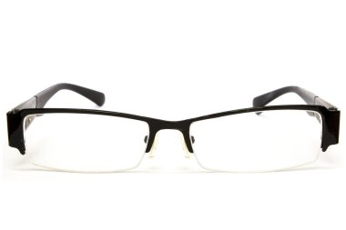 Beyaz arka plan üzerinde yetişkin gözlük