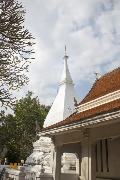 Pagode blanche dans la province de Loei, Thaïlande — Photo