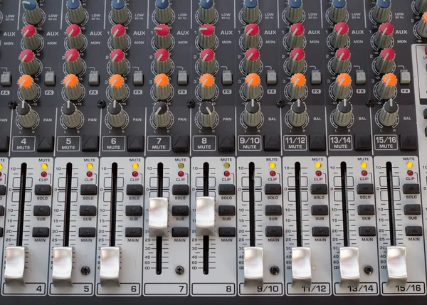 Nagranie audio konsoli dźwięku bar — Zdjęcie stockowe