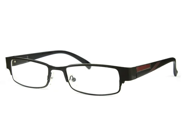 Vuxen mode glasögon på vit bakgrund, sideview — Stockfoto