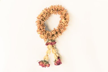 Çiçek çelenk kurutulmuş