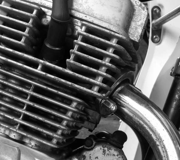 Close-up do motor de motocicleta — Fotografia de Stock