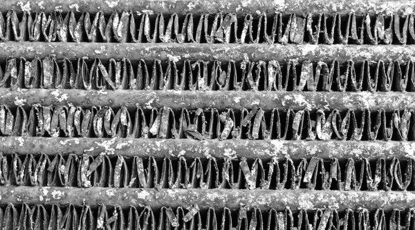 Old engine cooling radiator