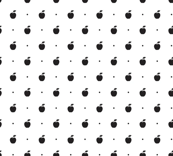 Wzór, ikona jabłko Grafika Wektorowa