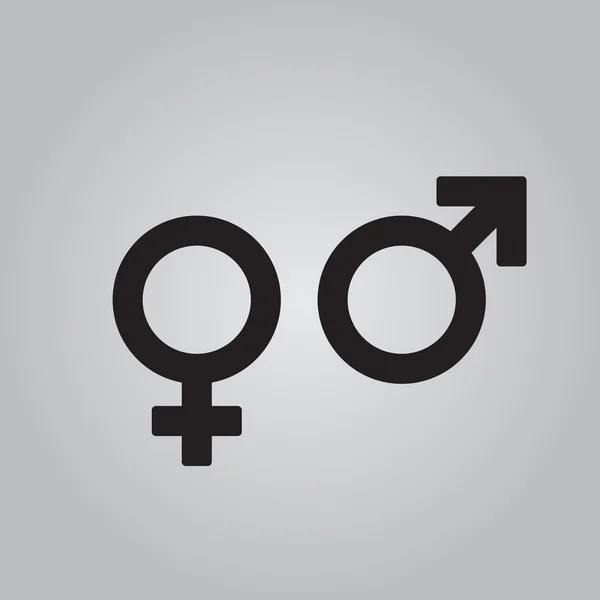 Ikony męskie i żeńskie Ilustracja Stockowa
