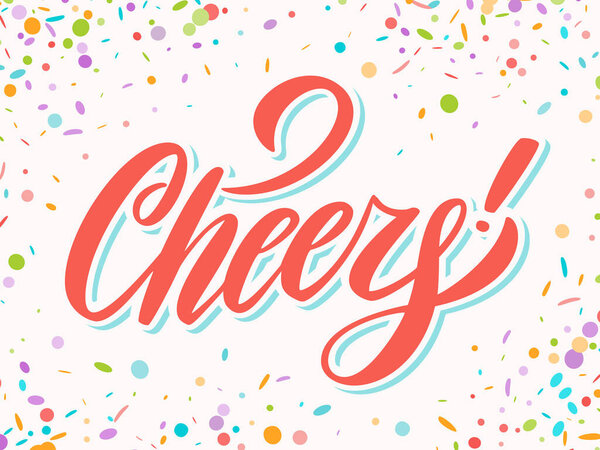 Будем здоровы. Поздравительная открытка. Векторное письмо.