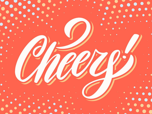 Будем здоровы. Поздравительная открытка. Векторное письмо.