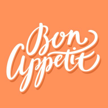 Afiyet olsun. El yazı.