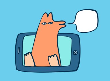 Konuşan hayvan ile Smartphone